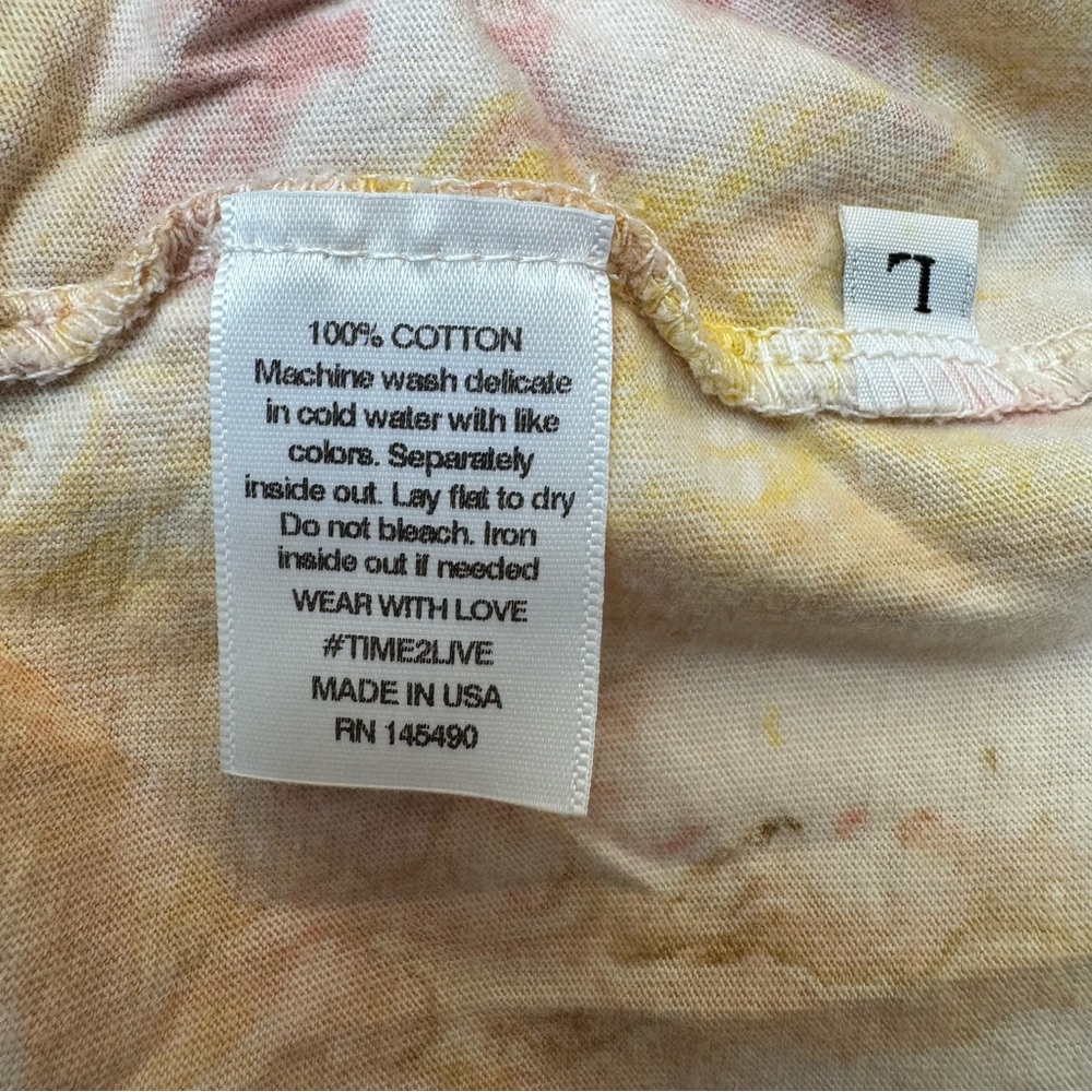 Electric & Rose Anthropologie Billy Gravity Tie Dye T-Shirt Dress Large - Picture 12 of 13